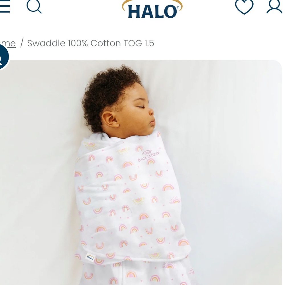Halo Sleep Sack Swaddle 0-3 months